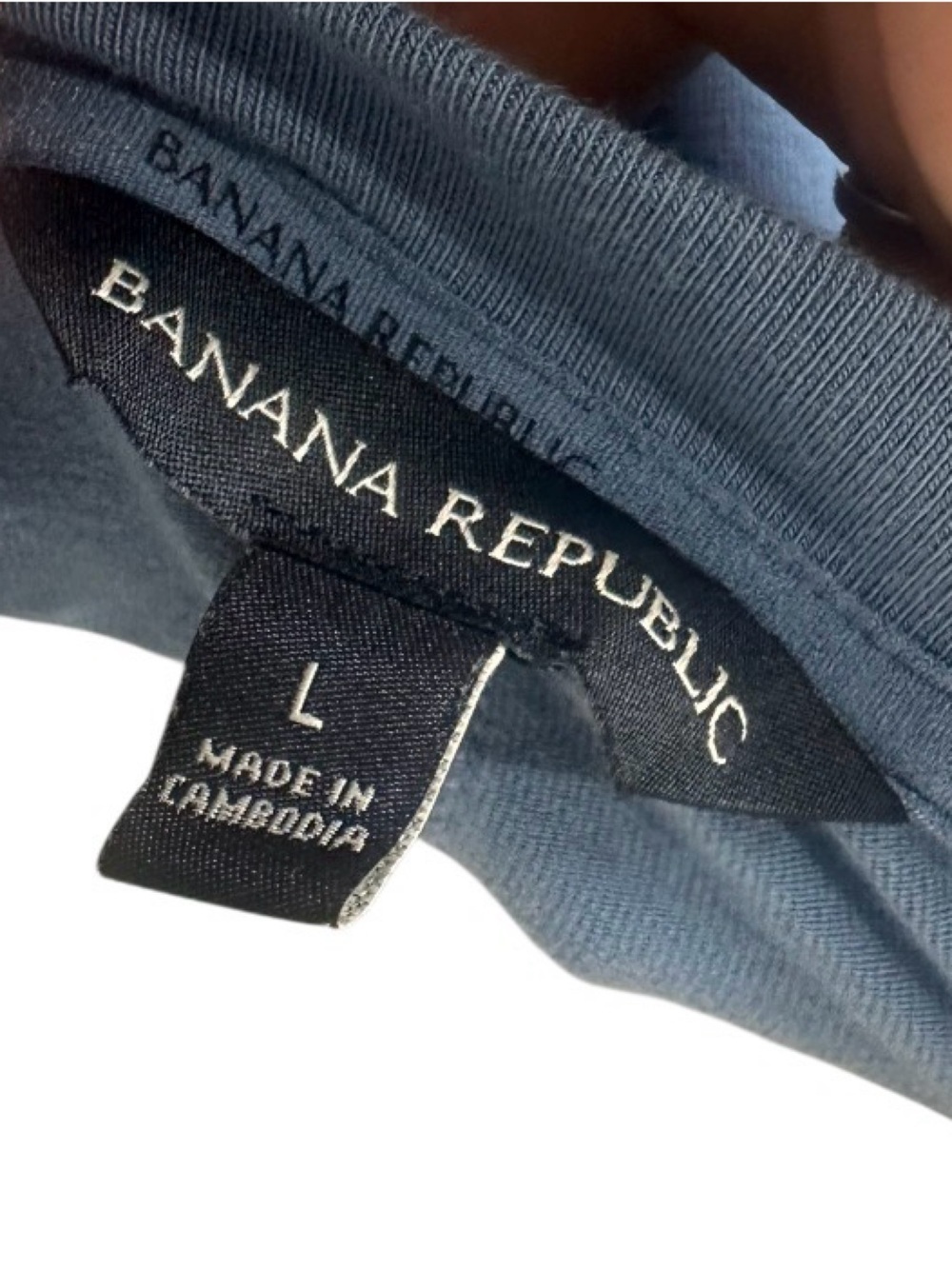 Banana Republic Short Sleeve Crew Tee in Slate Blue - Picture 4 of 5